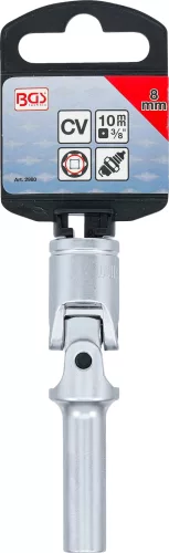 BGS technic Csuklós dugókulcs fej 3/8", 8mm (BGS 2980)