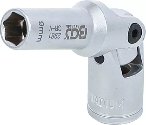 BGS technic Csuklós dugókulcs fej 3/8", 9mm (BGS 2981)