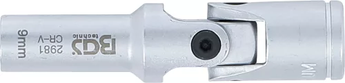 BGS technic Csuklós dugókulcs fej 3/8", 9mm (BGS 2981)