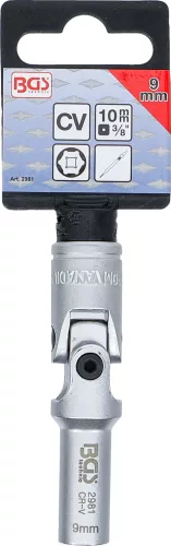 BGS technic Csuklós dugókulcs fej 3/8", 9mm (BGS 2981)