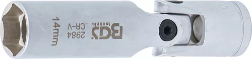 BGS technic Csuklós dugókulcs fej 3/8", 14mm (BGS 2984)