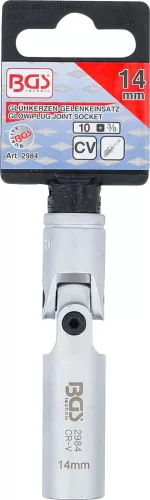 BGS technic Csuklós dugókulcs fej 3/8", 14mm (BGS 2984)