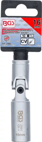 BGS technic Csuklós dugókulcs fej 3/8", 16mm (BGS 2985)