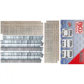   BGS technic 600 darabos tűzőgép kapocs és szeg készlet (BGS 3010-1)