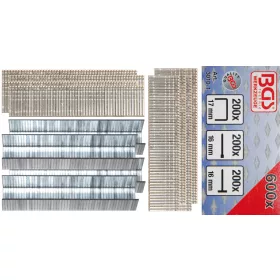  BGS technic 600 darabos tűzőgép kapocs és szeg készlet (BGS 3010-1)