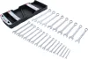 BGS technic Csillag-villáskulcs készlet colos méretekkel, 1/4”–1 1/4”, 25 részes, falra akasztható tartón (BGS 30101)