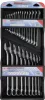 BGS technic Csillag-villáskulcs készlet colos méretekkel, 1/4”–1 1/4”, 25 részes, falra akasztható tartón (BGS 30101)