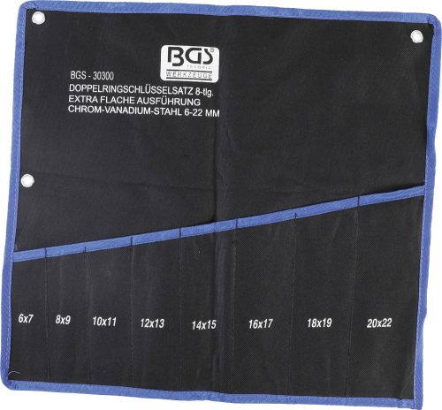 BGS technic Üres összetekerhető tok a BGS 30300 extra lapos csillag-csillagkulcs készlethez (BGS 30300-LEER)