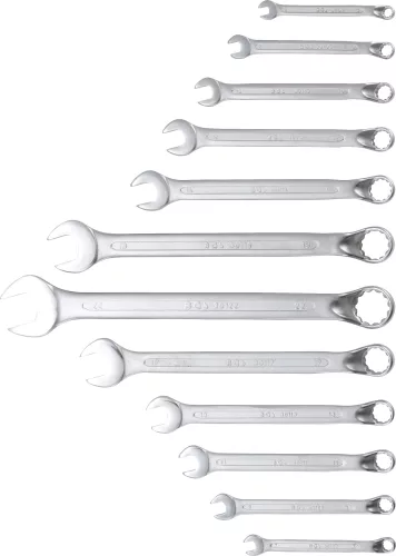 BGS technic 12 részes hajlított csillag-villáskulcs készlet, 6-22 mm (BGS 30301)