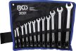 BGS technic 12 részes hajlított csillag-villáskulcs készlet, 6-22 mm (BGS 30301)