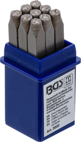 BGS technic Számbeütő készlet, 3mm (BGS 3033)