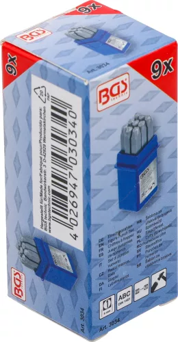 BGS technic Számbeütő készlet, 4mm (BGS 3034)