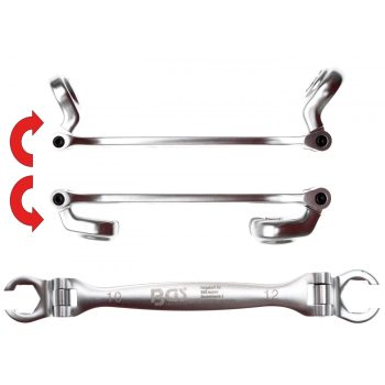BGS technic Csuklós fékcsőkulcs, 10 és 12mm (BGS 30413)