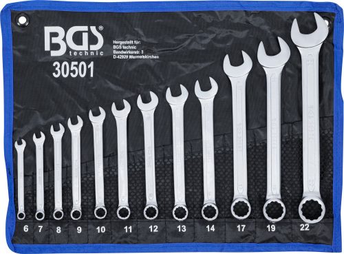 BGS technic 12 részes csillag-villás kulcs készlet, 6-22 mm (BGS 30501)