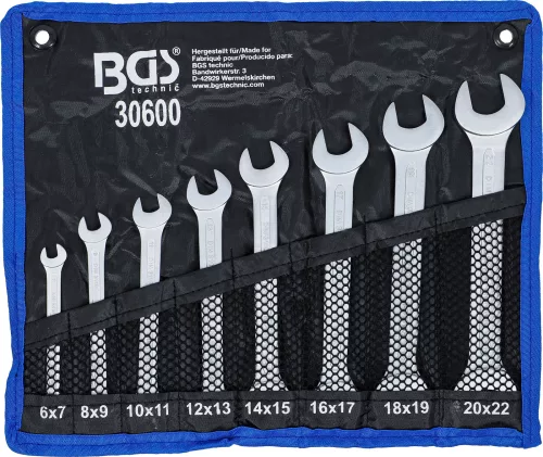 BGS technic 8 részes villáskulcs készlet, 6-22 mm (BGS 30600)