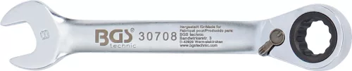 BGS technic Racsnis hajlított csillag-villáskulcs, rövid, 8 mm (BGS 30708)