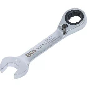   BGS technic Racsnis hajlított csillag-villáskulcs, rövid, 12 mm (BGS 30712)