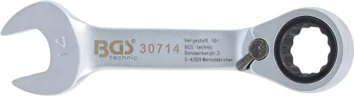 BGS technic Racsnis hajlított csillag-villáskulcs, rövid, 14 mm (BGS 30714)