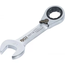   BGS technic Racsnis hajlított csillag-villáskulcs, rövid, 18 mm (BGS 30718)