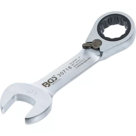   BGS technic Racsnis hajlított csillag-villáskulcs, rövid, 18 mm (BGS 30718)