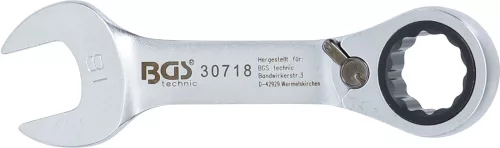 BGS technic Racsnis hajlított csillag-villáskulcs, rövid, 18 mm (BGS 30718)