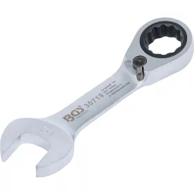   BGS technic Racsnis hajlított csillag-villáskulcs, rövid, 19 mm (BGS 30719)