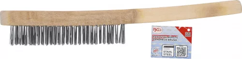 BGS technic Drót kefe, ipari acél, 5soros (BGS 3073)