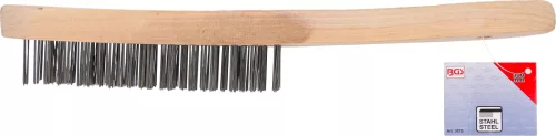 BGS technic Drót kefe, ipari acél, 5soros (BGS 3073)