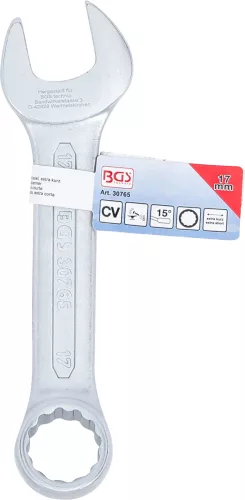 BGS technic Csillag-villáskulcs, extra rövid, 17 mm (BGS 30765)