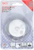 BGS technic Fazékkefe hullámos acélhuzallal, Ø75 mm, 6 mm-es befogószárral, max. 4500 ford./perc (BGS 3076)