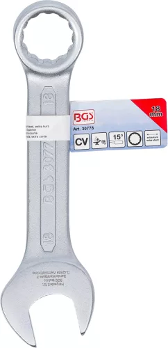 BGS technic Csillag-villáskulcs, extra rövid, 18 mm (BGS 30778)