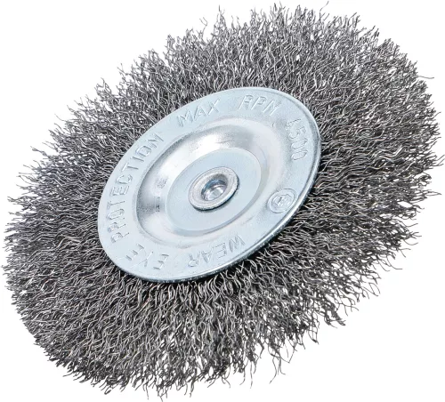 BGS technic Drótkorong hullámos huzallal, Ø100 mm, 6 mm-es befogószárral (BGS 3077)