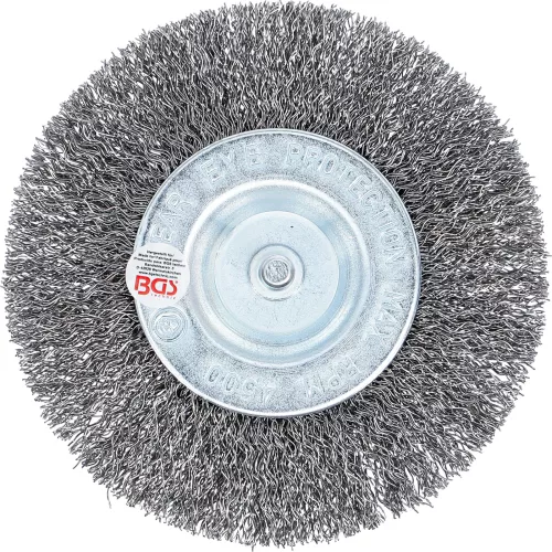 BGS technic Drótkorong hullámos huzallal, Ø100 mm, 6 mm-es befogószárral (BGS 3077)