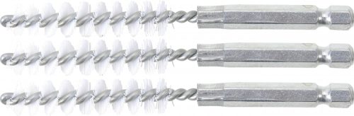 BGS technic Nylonkefe készlet | 10 mm | 1/4" | 3 darabos | a BGS 3078 kefekészlethez (BGS 3078-10-N)