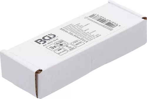 BGS technic Nylonkefe készlet | 10 mm | 1/4" | 3 darabos | a BGS 3078 kefekészlethez (BGS 3078-10-N)