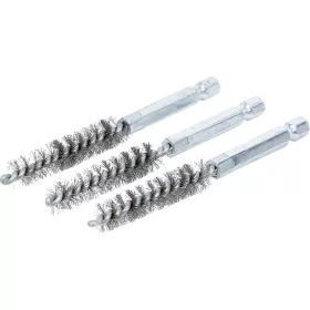   BGS technic Acélkefe készlet | 10 mm | 1/4" | 3 darabos | a BGS 3078 kefekészlethez (BGS 3078-10-S)