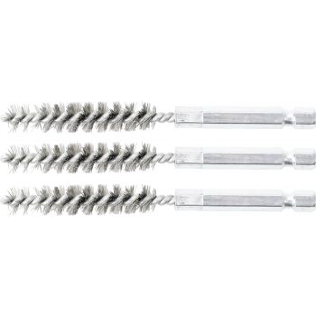   BGS technic Acélkefe készlet | 10 mm | 1/4" | 3 darabos | a BGS 3078 kefekészlethez (BGS 3078-10-S)