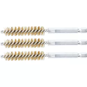   BGS technic Sárgarézkefe készlet | 11 mm | 1/4" | 3 darabos | a BGS 3078 kefekészlethez (BGS 3078-11-M)