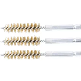   BGS technic Sárgarézkefe készlet | 12 mm | 1/4" | 3 darabos | a BGS 3078 kefekészlethez (BGS 3078-12-M)