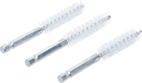 BGS technic Nylonkefe készlet | 12 mm | 1/4" | 3 darabos | a BGS 3078 kefekészlethez (BGS 3078-12-N)
