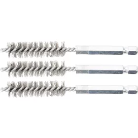   BGS technic Acélkefe készlet | 12 mm | 1/4" | 3 darabos | a BGS 3078 kefekészlethez (BGS 3078-12-S)