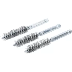   BGS technic Acélkefe készlet | 12 mm | 1/4" | 3 darabos | a BGS 3078 kefekészlethez (BGS 3078-12-S)