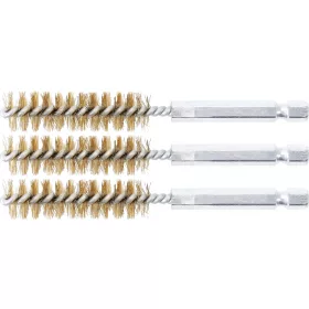   BGS technic Sárgarézkefe készlet | 13 mm | 1/4" | 3 darabos | a BGS 3078 kefekészlethez (BGS 3078-13-M)