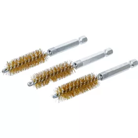   BGS technic Sárgarézkefe készlet | 13 mm | 1/4" | 3 darabos | a BGS 3078 kefekészlethez (BGS 3078-13-M)