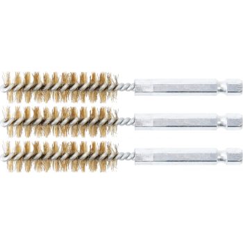   BGS technic Sárgarézkefe készlet | 13 mm | 1/4" | 3 darabos | a BGS 3078 kefekészlethez (BGS 3078-13-M)