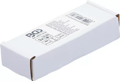 BGS technic Nylonkefe készlet | 14 mm | 1/4" | 3 darabos | a BGS 3078 kefekészlethez (BGS 3078-14-N)