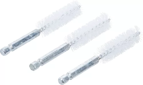 BGS technic Nylonkefe készlet | 15 mm | 1/4" | 3 darabos | a BGS 3078 kefekészlethez (BGS 3078-15-N)