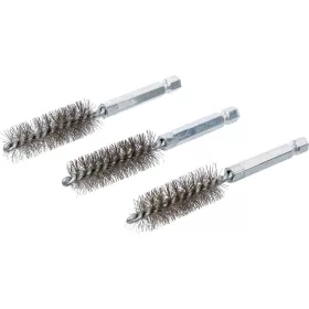   BGS technic Acélkefe készlet | 15 mm | 1/4" | 3 darabos | a BGS 3078 kefekészlethez (BGS 3078-15-S)
