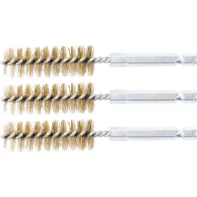   BGS technic Sárgarézkefe készlet | 16 mm | 1/4" | 3 darabos | a BGS 3078 kefekészlethez (BGS 3078-16-M)