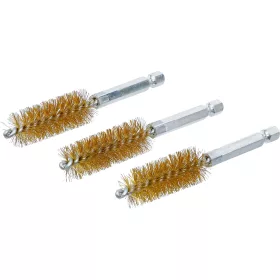   BGS technic Sárgarézkefe készlet | 16 mm | 1/4" | 3 darabos | a BGS 3078 kefekészlethez (BGS 3078-16-M)